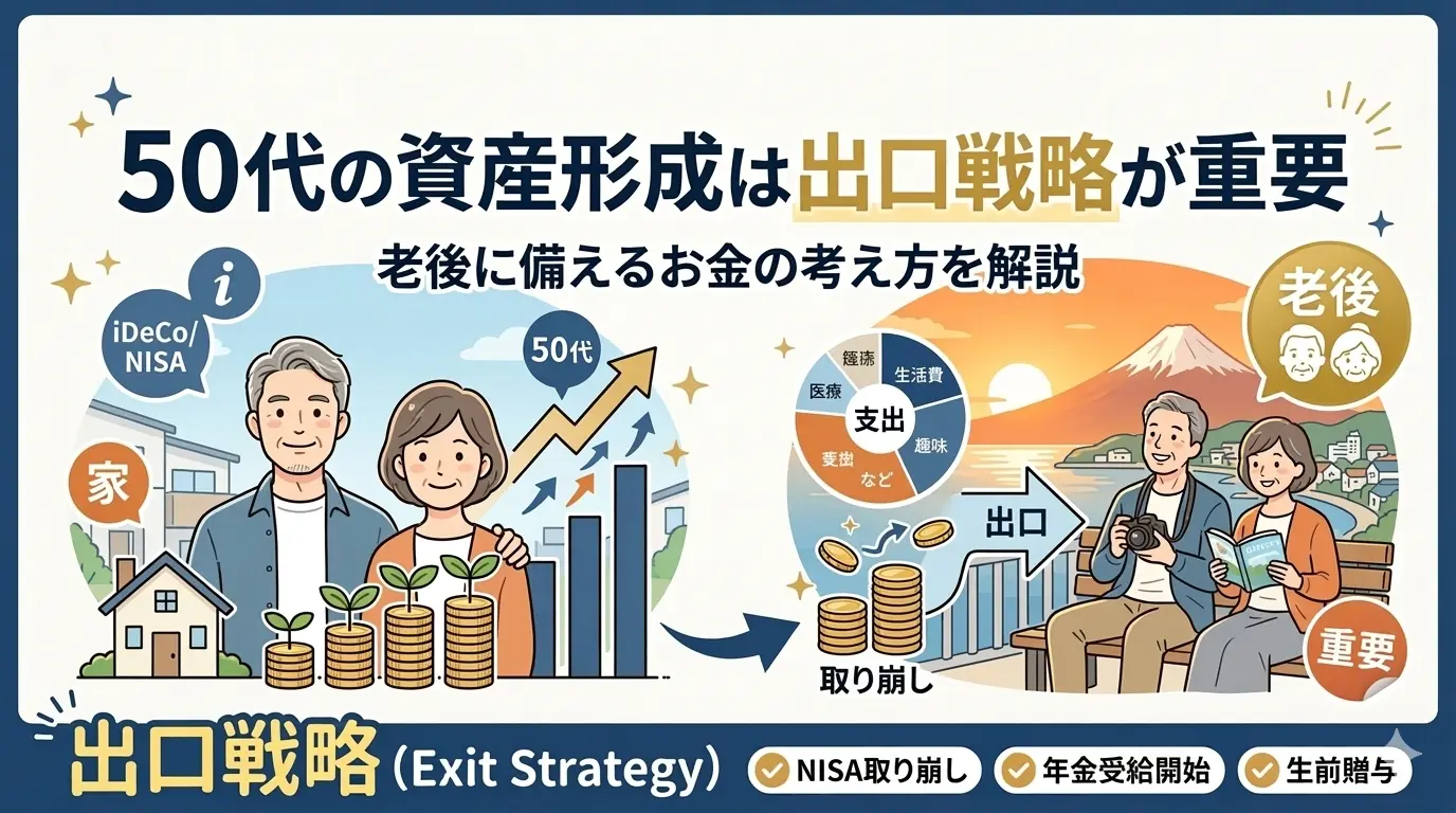 50代の資産形成は出口戦略が重要