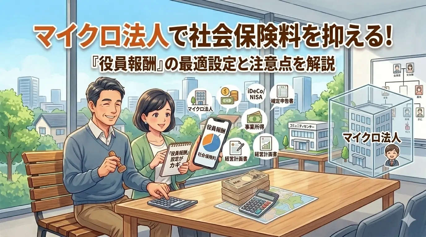 不動産所得があるFIRE民向け マイクロ法人で社会保険料を抑える考え方